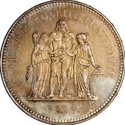 50 francs Hercule, 1975