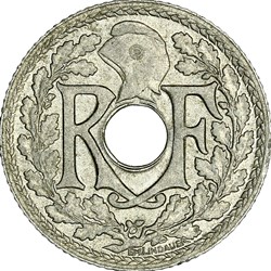 10 centimes Lindauer, zinc, Etat Français, 1941, Cmes souligné