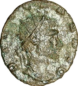 Antoninien (imitation) de Claude II le Gothique divinisé, Jupiter, 276-282, atelier irrégulier