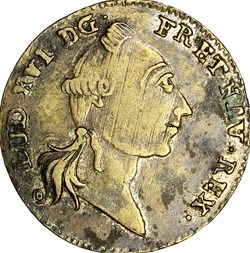 Jeton de Nuremberg, Louis XVI, statue équestre de Louis XV à Bordeaux, 1744
