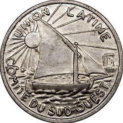 10 centimes, Union latine - comité du Sud-Ouest, 1922(-1930)