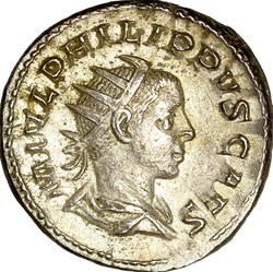 Antoninien de Philippe II césar, Philippe II, 244-246, Rome