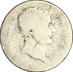 1 franc, tête laurée, Empire, Napoléon Ier, 1809, Paris