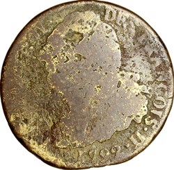 2 sols au faisceau, type François, Louis XVI, 1792, an 4, La Rochelle