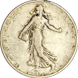 2 francs Semeuse, IIIe République, 1909