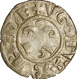 Denier d'Hugues III de Bourgogne, 1162-1192, Dijon
