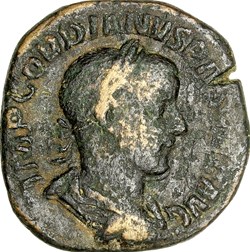 Sesterce de Gordien III, Jupiter, 241-244, Rome