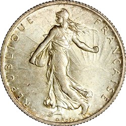 2 francs Semeuse, IIIe République, 1915
