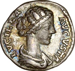 Denier de Lucille, Vénus, 164-169, Rome