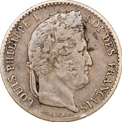 1/4 de franc, Louis-Philippe Ier, 1832, Marseille