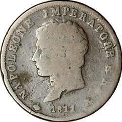 Soldo d'Italie, Napoléon Ier, 1811, Milan