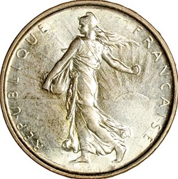 5 francs Semeuse, 1966