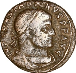 Follis de Constantin Ier, Sol, fin 316, Arles