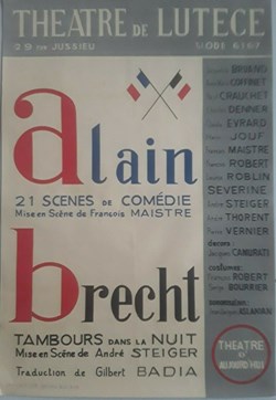 Theatre de Lutèce, Tambours dans la nuit (1958)