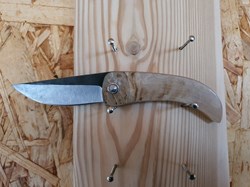 Curnicciolu corne bélier et acier carbone, Couteau Corse