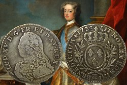 Dixième d'écu d'argent 1726 Besançon