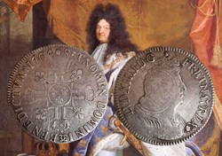 Ecu d'argent 1704 aux 8 L 2-ème type Besançon