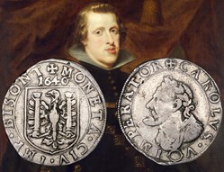 Teston de 8 gros 1640 Besançon Règne de Philippe IV