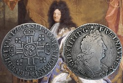 Demi écu d'argent aux 8 L 2 eme type Besançon