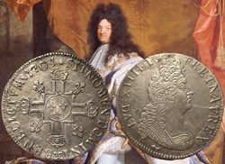 Ecu d'argent 1704 aux 8 L 2-ème type Besançon