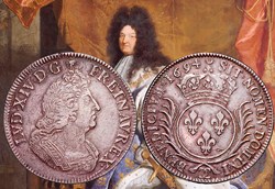 Ecu aux palmes de Besançon 1694