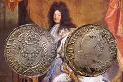 Demi-écu d'argent de Besançon 1695