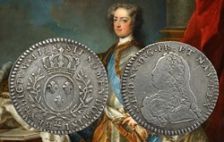 Dixième d'écu d'argent 1728 Besançon