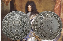 Quart d'écu d'argent Besançon 1694