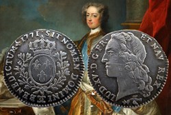Dixiéme d'écu d'argent dit "au bandeau" 1771 Besançon