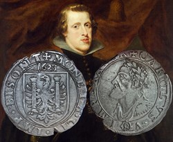 Teston de 8 gros 1623 Besançon. Règne de Philippe IV