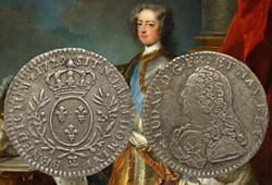 Dixième d'écu d'argent 1729 Besançon