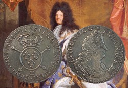 Demi écu d'argent 1702 Besançon