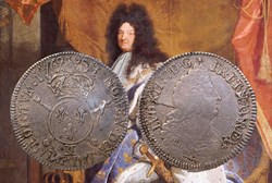 Demi-écu d'argent 1701 Type2  Besançon