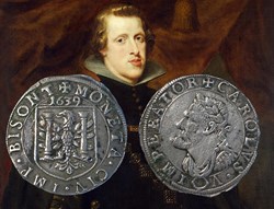 Teston de 8 gros 1639 Variant ( )Règne de Philippe IV