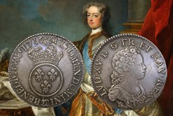 Demi-écu d'argent 1716 Besançon