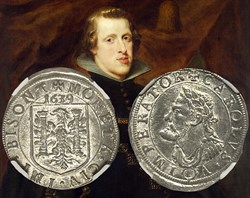 Teston de 8 gros 1639 Variant ( )Règne de Philippe IV
