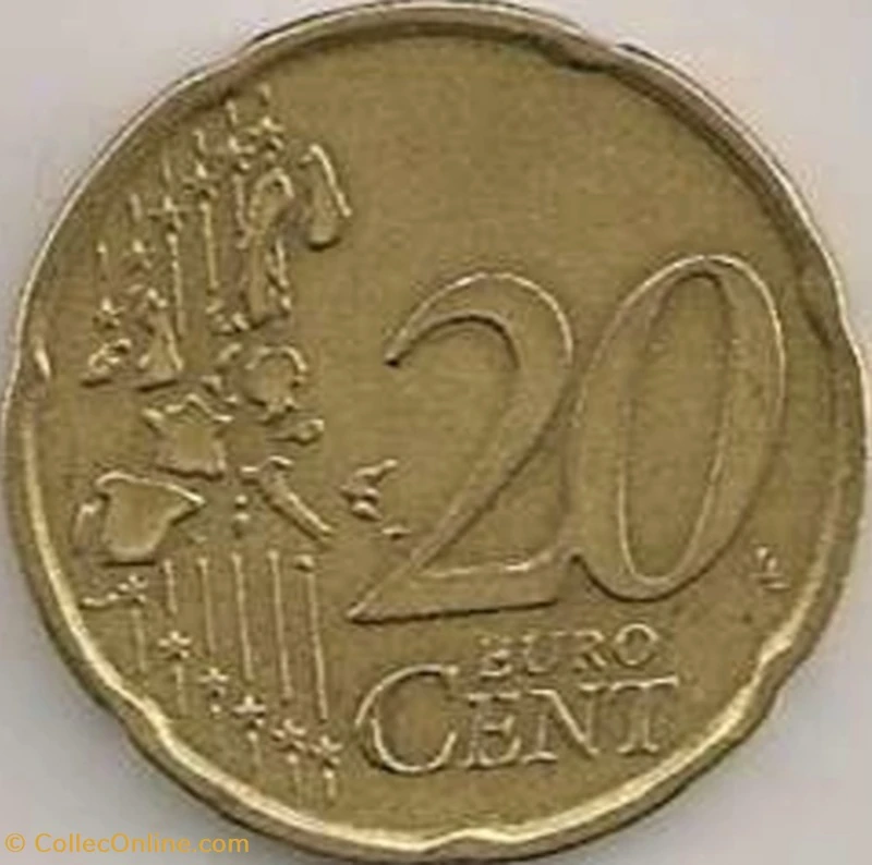 20 Euro Cent Coins Euros Germany Face value 20 cents