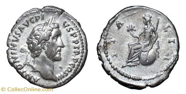 Antoninus Pius AR Denarius, Italia - Coins - Ancient - Romans 