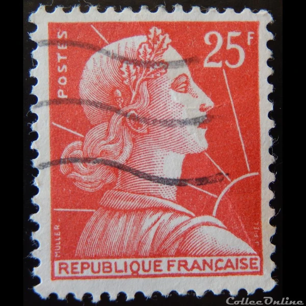 01011C Marianne de Muller, 25 F rouge - Stamps - Europe - France