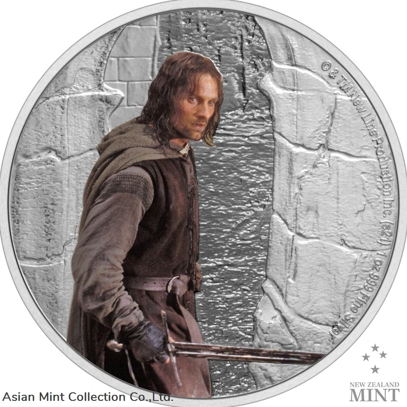 2021 Niue Lord of the Rings Aragorn 1oz. Silver Coin Coins