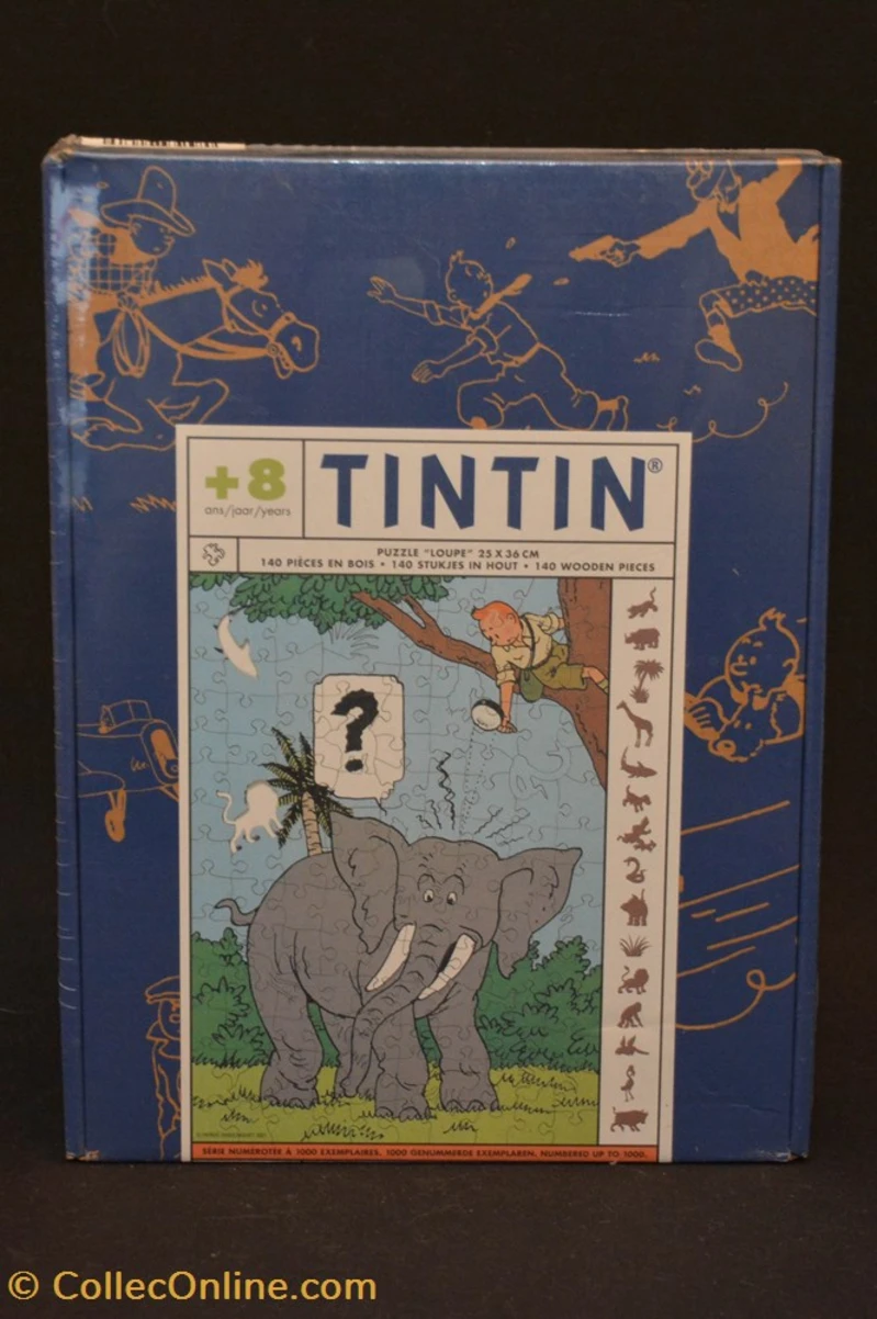 Moulinsart - 2001 - 140 pièces bois - Tintin au Congo - 1000 Moulinsart - 2001 - 140 pièces bois - Tintin au Congo - 1000