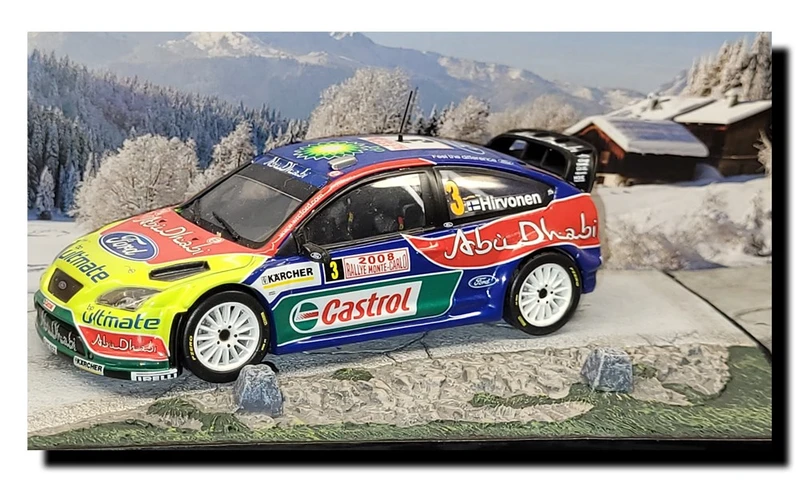 2008 Swedish Rally - Mikko Hirvonen in his Ford Focus RS WRC