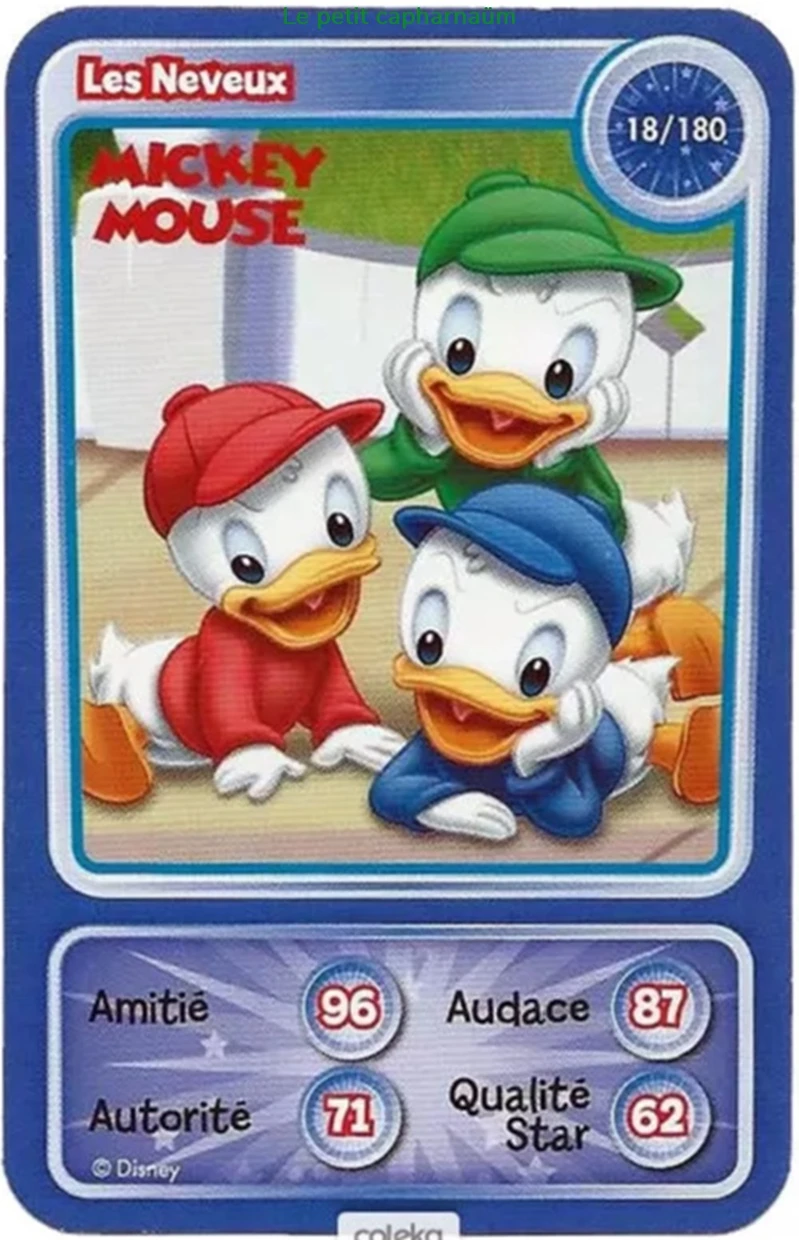 TCG Disney Auchan 2010 Les neveux Juegos de mesa y juguetes