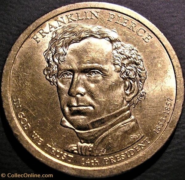 Franklin Pierce 2010 One Dollar Philadelphia Mint Coins World