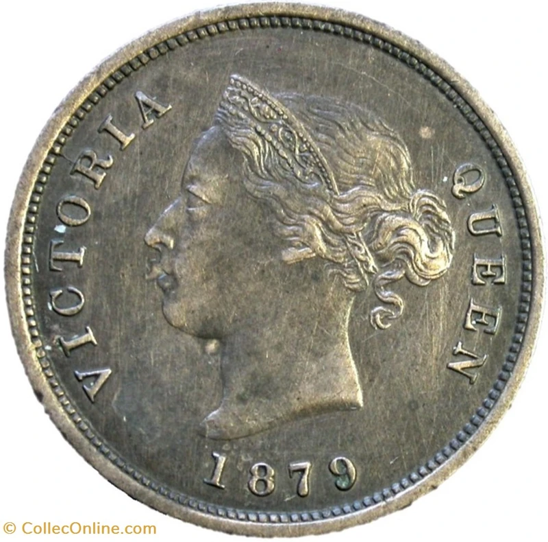 Victoria - 1-4 Piastre 1879 - Cyprus - Coins - World - Edge Plain