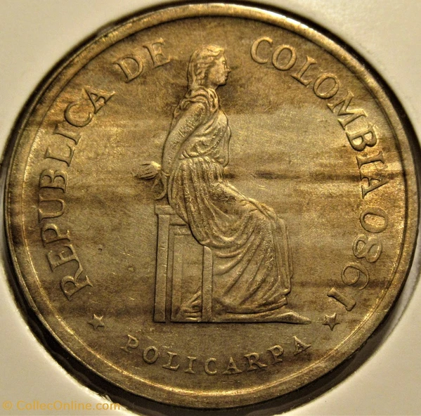 Details about   1980 Colombia 5 Pesos Policarpa Bronze Unc World Coin South America Luster 