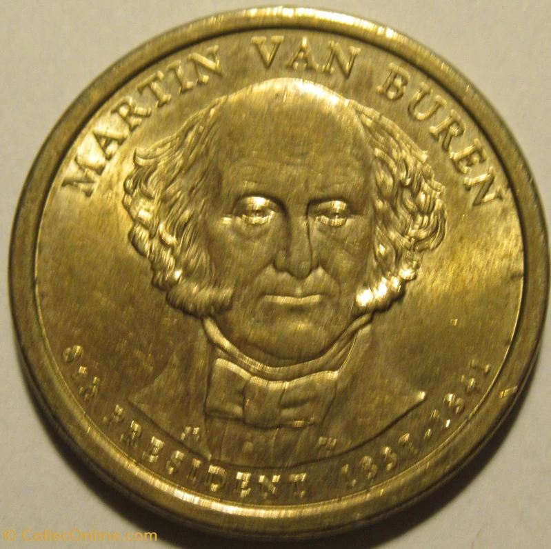 Martin van buren 1 dollar order coin 1837 to 1841