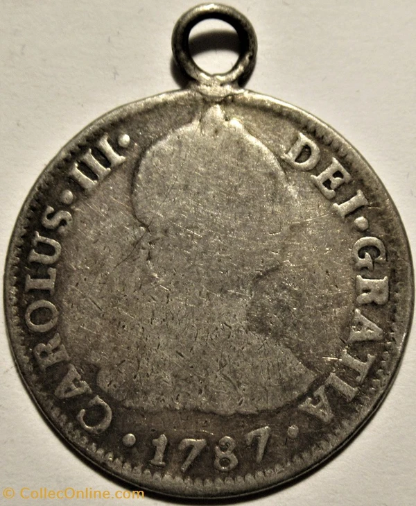 México - 2 Reales 1787 - Carlos III de España - Monedas - Mundo