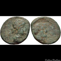 007 Cleopatra Vii And Mark Antony Coins Ancient Roman Provincial