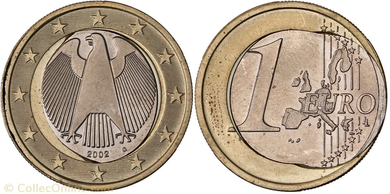 1 euro - Monnaies - Euros - Europe - Fautée Indéfini - Qualité SPL